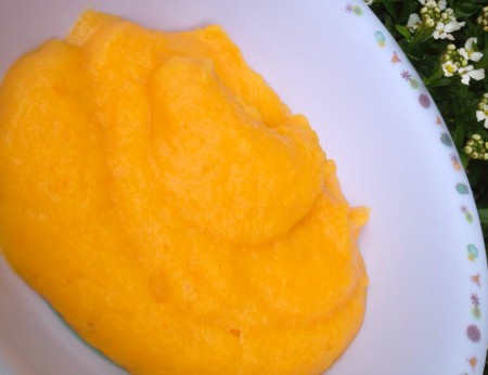 Purée de courgettes - patates douces